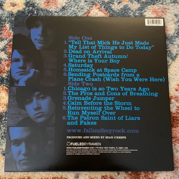 Fall Out Boy Take This To Your Grave Vinyl Record - Picture 2 of 3